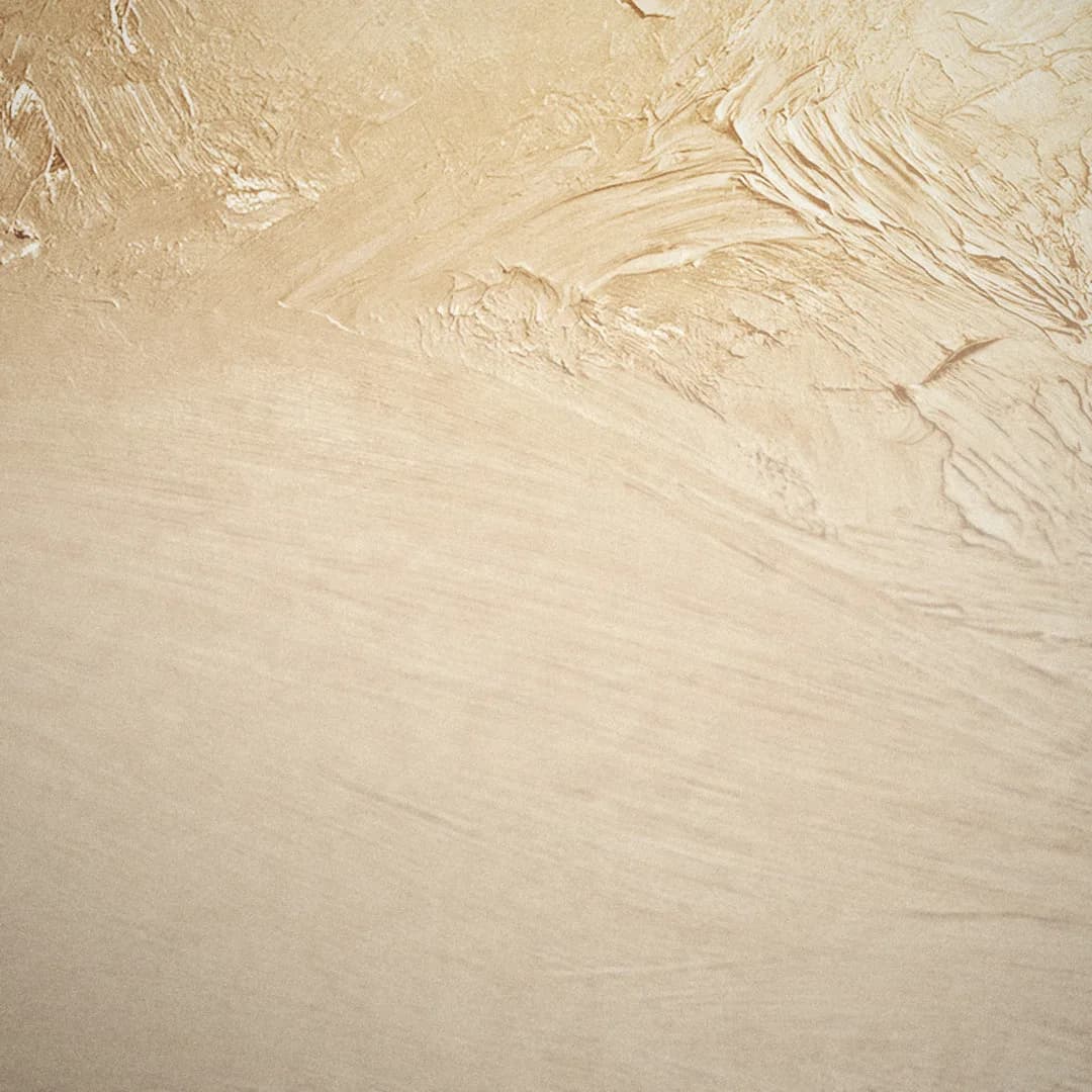 Square title graphic for New Every Morning, a warm palette-knife sunrise in pale gold and honey.